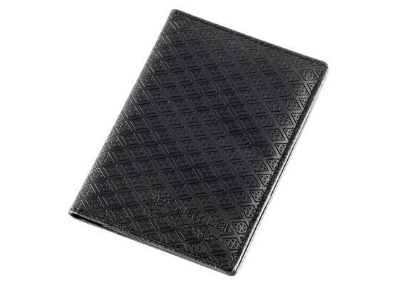 Cross Pattern Travel Passport Holder Custom Logo PU Leather Passport Holder