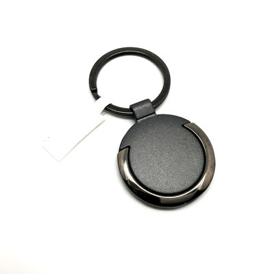 Black Gun Zinc Alloy Metal Keychain Holder for Customer Requirements