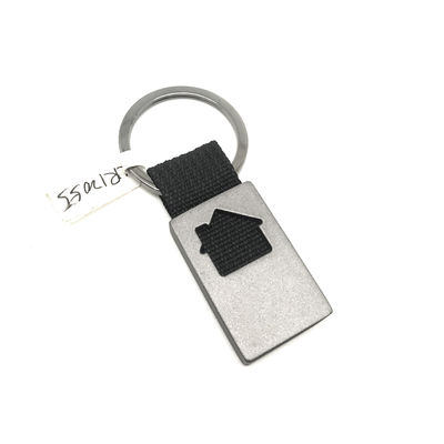 Zinc Alloy Metal Keychain Holder with OEM/ODM Services and Individual Polybag Package