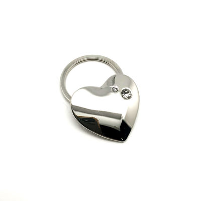 Siliver Metal Keychain Holder With Customized Logo In Individual Polybag