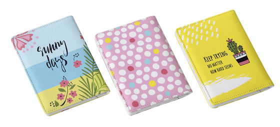 Customizable Weave Pattern PU Passport Holder With ID Window And Travel Document Organizer