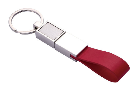 Classic Leather Keychains Available Colors Polybag Packaging For Key Holders