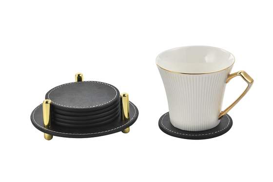 Modern Drink Coasters Set Assorted Designs Absorbent and Durable Materials Assorted Styles
