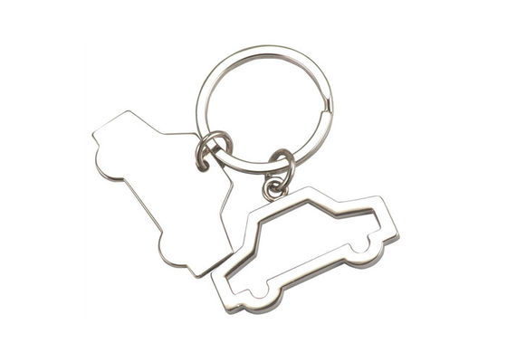 UV Printing Metal Keychain Holder Car 3mm Thickness Advertising Gift