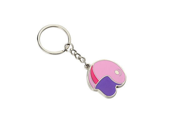 Pantone Enamel Iron Man Helmet Keychain Souvenir Metal Car Keychain