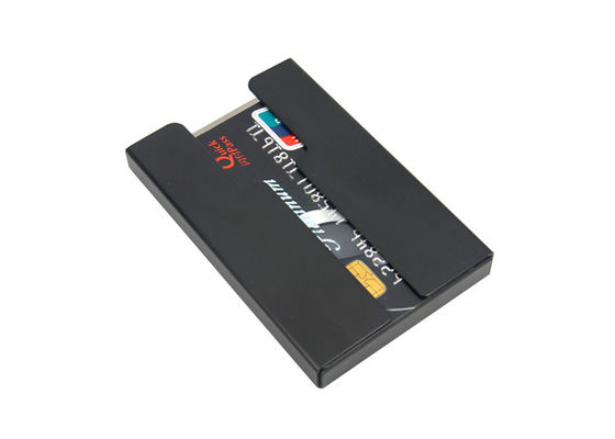 Open Credit Card Organizer Wallet Purse Carbon Fibre Stainless Steel Holder