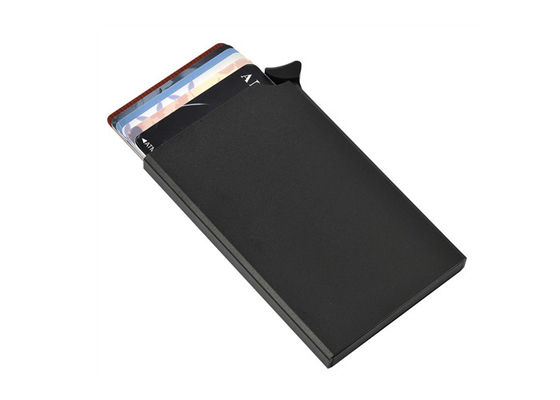 Metal ABS Slim Aluminum Credit Card Holder Carbon Fibre Pattern