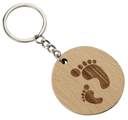 Good price Upgrade Your Keychain With Engraved Wooden Key Ring Eco-friendly And Natural online