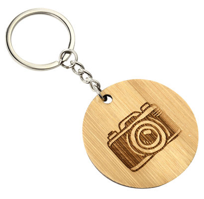 Good price Personalization High Durability Wooden Keychain Engraving For Custom Engraved Corporate Thank You Gifts online