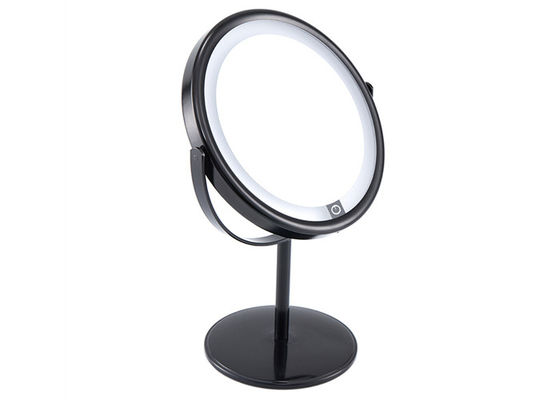 Good price PU Leather Small Round Makeup Mirror Rotatable Round Cosmetic Mirror online
