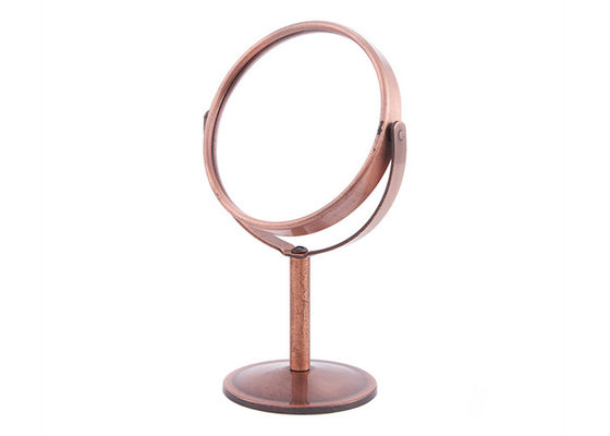 Good price Round Rotatable Cosmetic Table Mirror Double Sides Mini Rose Desk Top Mirror online