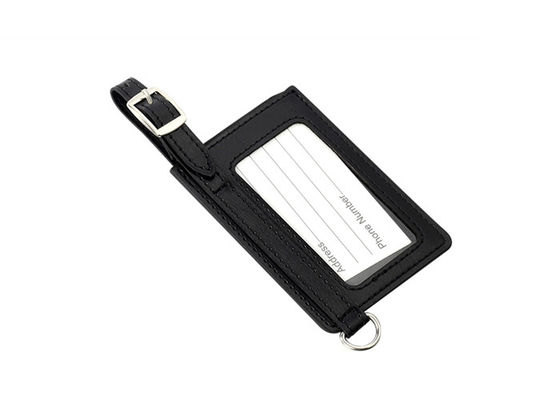 Good price Metal PU Personalised Leather Luggage Tags Rectangle Cool Metal Baggage Tag online