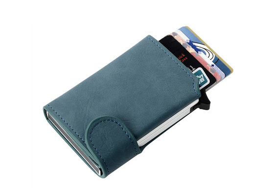 Good price PU Leather Money Clip Wallet And Credit Card Holder Rfid Blocking Customized online