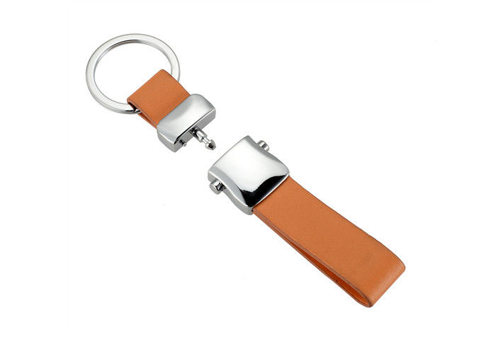 Removable Colorful Mini Key Holder 9mm Personalised Leather Keyring