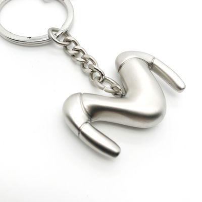 Durable M Metal Keychain Holder - Convenient and Silver for Your Business