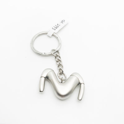 Durable M Metal Keychain Holder - Convenient and Silver for Your Business