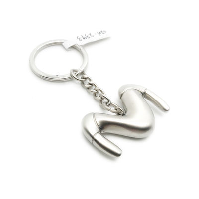 Durable M Metal Keychain Holder - Convenient and Silver for Your Business