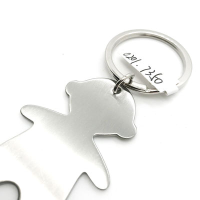As Photo Available Boy Metal Keychain Holder with MOQ of 500