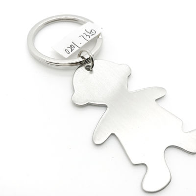 As Photo Available Boy Metal Keychain Holder with MOQ of 500
