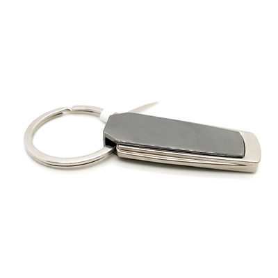 Individual Polybag Package Gun Black Metal Keychain Holder Available for OEM/ODM