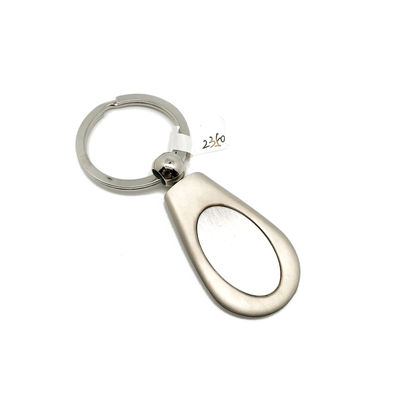 Siliver Metal Keychain Holder with Customized Logo and MOQ 500