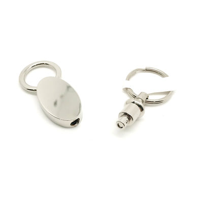 MOQ 500 Metal Keychain Holder with Zinc Alloy and