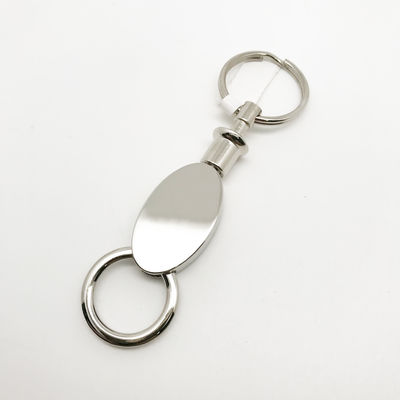 MOQ 500 Metal Keychain Holder with Zinc Alloy and