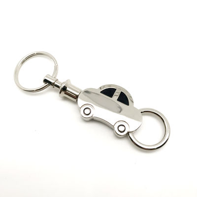Metal Keychain Holder with Package of Metal Material and Individual Polybag Package