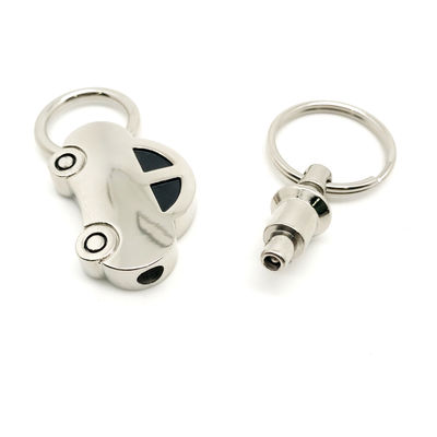 Metal Keychain Holder with Package of Metal Material and Individual Polybag Package