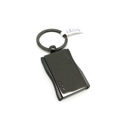 OEM/ODM Metal Keychain Holder for Black Gun with Customized Logo Available