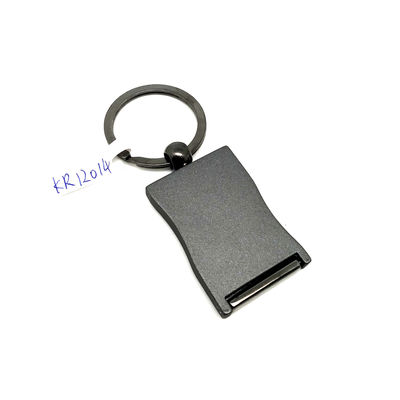OEM/ODM Metal Keychain Holder for Black Gun with Customized Logo Available