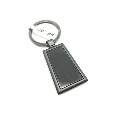 Individual Polybag Package Metal Keychain Holder with Customized Logo Engraving