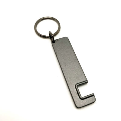 MOQ 500 Metal Keychain Holder with Customized Logo for