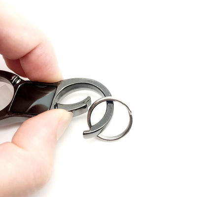 Zinc Alloy Metal Keychain Holder for Durable Payment Term TT and Customized Design