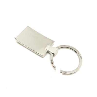 Individual Polybag Package for Durable Metal Keychain Holder with Siliver Finish