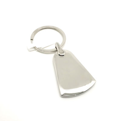 Durable Siliver Metal Keychain Holder Individual Polybag Package