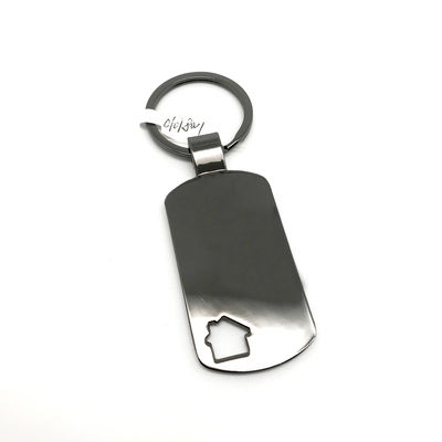 Siliver Zinc Alloy Metal Keychain Holder For Souvenirs
