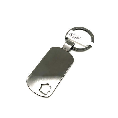 Siliver Zinc Alloy Metal Keychain Holder For Souvenirs