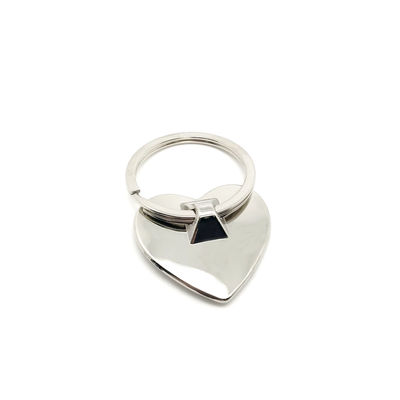 Siliver Metal Keychain Holder With Customized Logo In Individual Polybag
