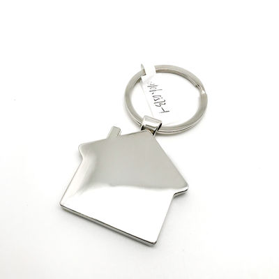 OEM Zinc Alloy Keychains 44x75x6mm Siliver Color