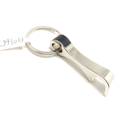 Shinny Nickel Keychain Bottle Opener Souvenir Combination