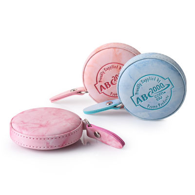 Customized Color PU ABS Tape Measure Double Sided 150mm/60inch Range Retractable Ruler In Polybag