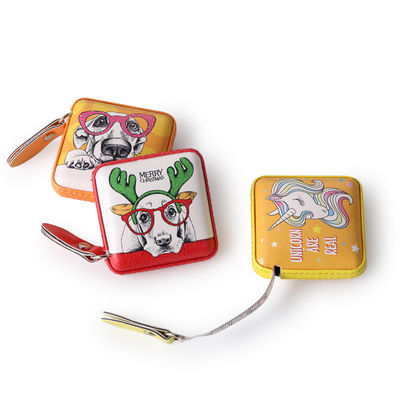 Accuracy Double Sided Retractable PU Tape Measure With Customizable Color And 150mm/60inch Range