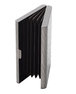 Rectangular Slim And Compact Metal Card Holder With PU Design