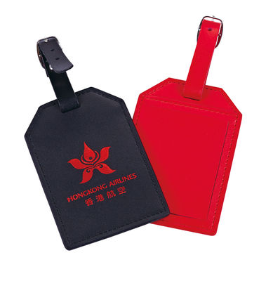 Custom Logo PU Luggage Tag With Secure Buckle Strap Budget Friendly Gift For Travelers