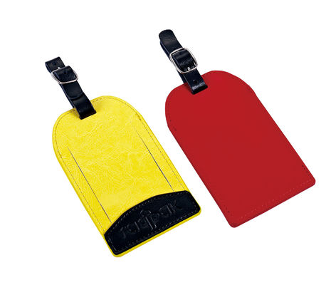 Customizable PU/Aluminum Luggage Tag Fits Most Bags Budget friendly Gift for Travelers
