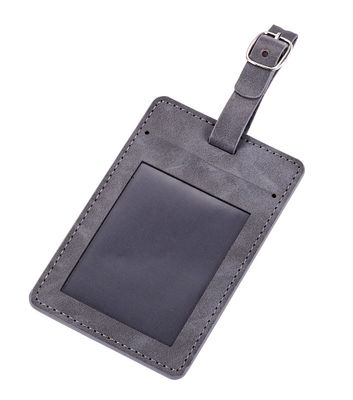Customizable PU Luggage Tag With Secure Buckle Strap And Custom Logo - Perfect Traveler Gift