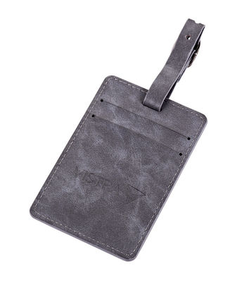 Customizable PU Luggage Tag With Secure Buckle Strap And Custom Logo - Perfect Traveler Gift