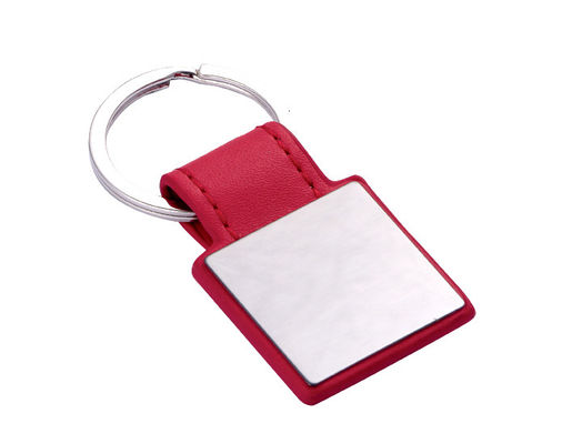 Customized Polybag Keychain Classic Style Genuine Leather Key Chain For All Keys
