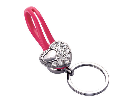 Oil Filled Logo Metal Keychain Customized Shape For Holding Keys Cute Design